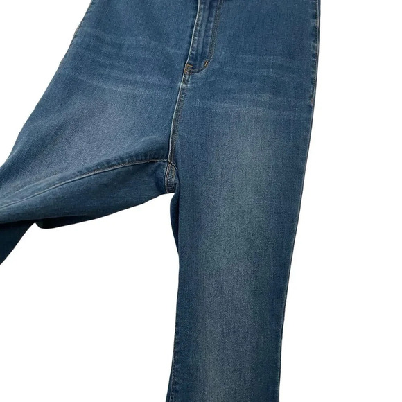 Chelsea & Violet High Rise Flare Bell Bottom Jeans Size 27 Blue Hippie Boho - Picture 4 of 9